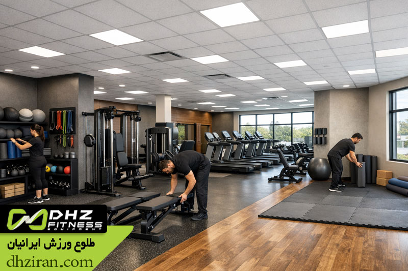 استفاده از فضاهای پرت و گوشه ها در چیدمان باشگاه